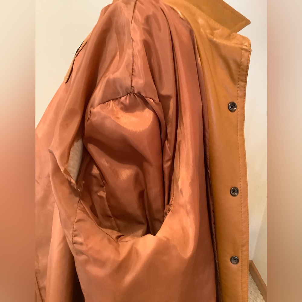 Vintage Campus Outerwear Men’s Vinyl Jacket 44R Made in Korea Retro 1970s - Picture 12 of 14